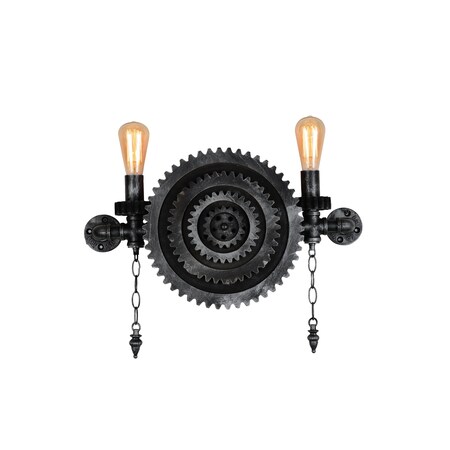 Cwi Lighting Soto 2 Light Wall Sconce With Gray Finish 9737W24-2-187